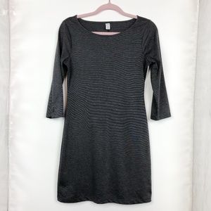 Old Navy 3/4 sleeve Charcoal slip dress S